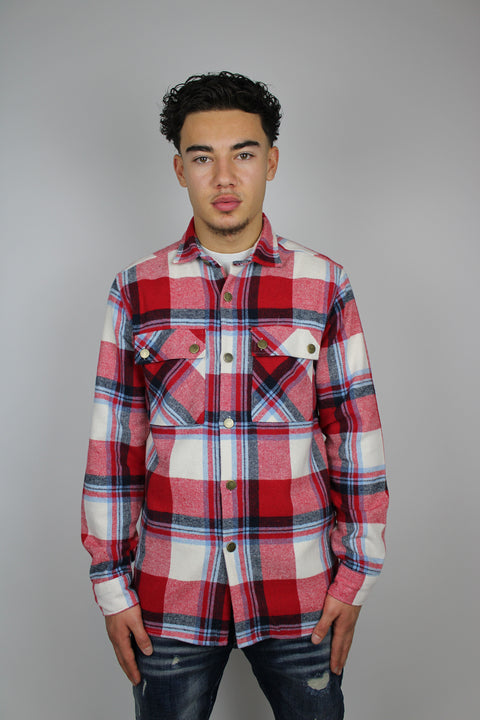 Geruite blouse 'Jeff'